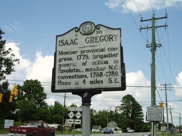 Brigadier General Isaac Gregory Highway Marker